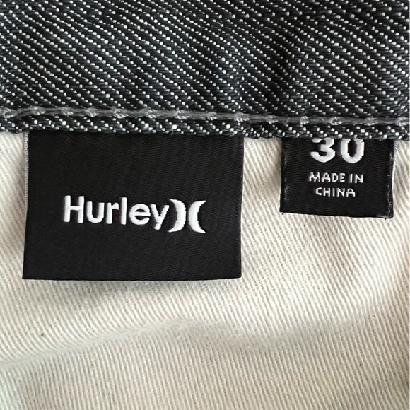 Hurley Men’s ‘84 Slim Gray/Black Button Fly Jeans Size 30 EUC - Picture 8 of 11
